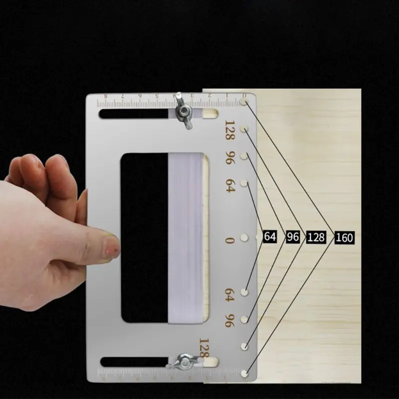 

Cabinet Hardware Jig Punch Locator Woodworking Drill Guide Furniture Handle Tool 448A