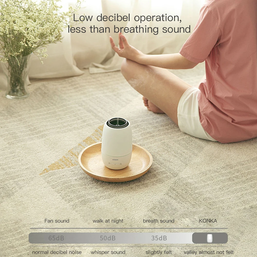 KONKA Aromatherapy diffuser Humidifier Air dampener aroma diffuser Machine essential oil ultrasonic Mist Maker Quiet
