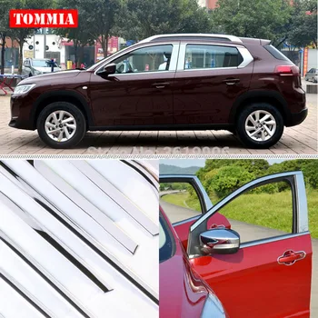 

TOMMIA Full Window Middle Pillar Molding Sill Trim Chromium Styling Strips Stainless Steel For Citroen C3-XR 2014-2015