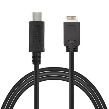 

USB 3.1 Front Panel Header to Type-C USB-C 10Gbps Male Extension Data Cable 50cm