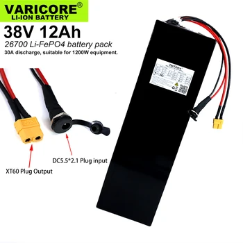 

VariCore 38V 12Ah 12S3P 26700 Lifepo4 Battery Pack with 30A Maximum 60A Balanced BMS for Electric Boat E-bike 38.4V Lawn mower