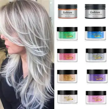 

Plant Extract Hair Color Wax Disposable Hair Dyeing Cream Non-toxic Styling Hair Dye Washable Hair Wax Hair Dye For Men Women