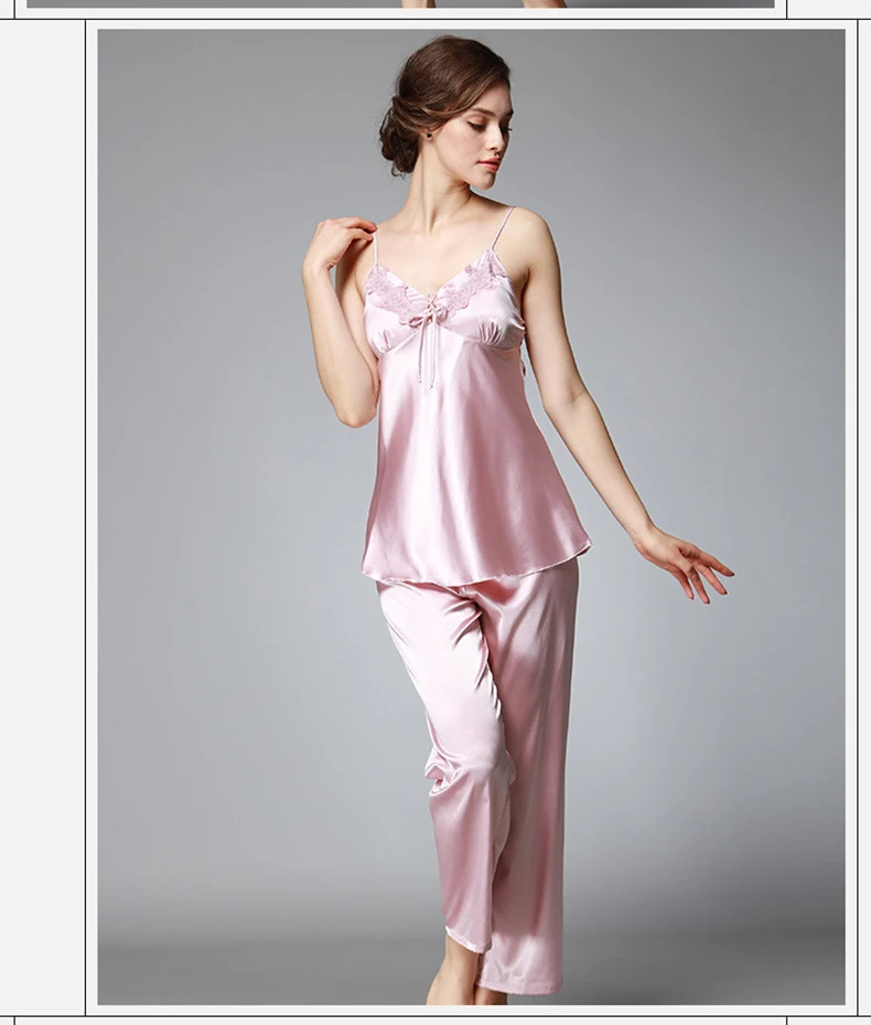 Для женщин пижамные комплекты женские осенние футболки с длинными рукавами брюки 3 предмета костюм большой размер элегантный кружевной халат, пижамы, одежда для сна, комплект для сна