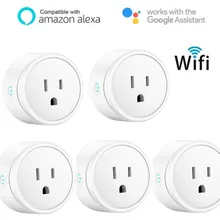 Eua plug wifi tomada inteligente 100-240v casa inteligente controle remoto de voz tomada de estatísticas de energia com alexa google