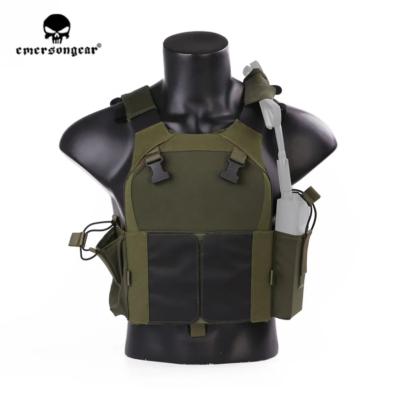 OD Emerson gear Emerson LV-MBAV шт., тактический жилет, легкий, CS Wargame, военная, тренировочная, защитная Экипировка, бронежилет - Цвет: OD