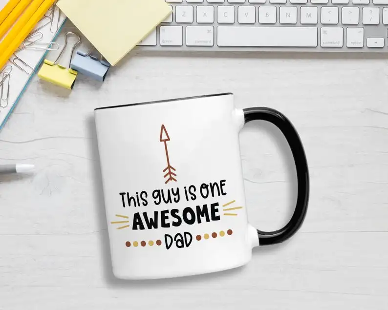 color mug 11 oz Один удивительный папа подарок для папы подарок для папы подарок на день отца кружка на День отца удивительный Отец Подарки для папы папа кофейная кружка подарок для папы - Цвет: color mug 11 oz