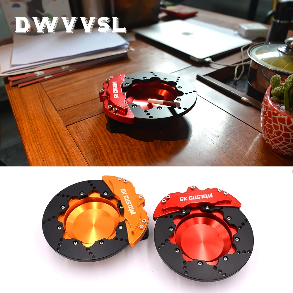 

Car ashtray for bmw f10 f11 f30 f32 g30 e90 universal Car rotating ashtray 7 colors caliper ashtray Metal caliper shape ashtray
