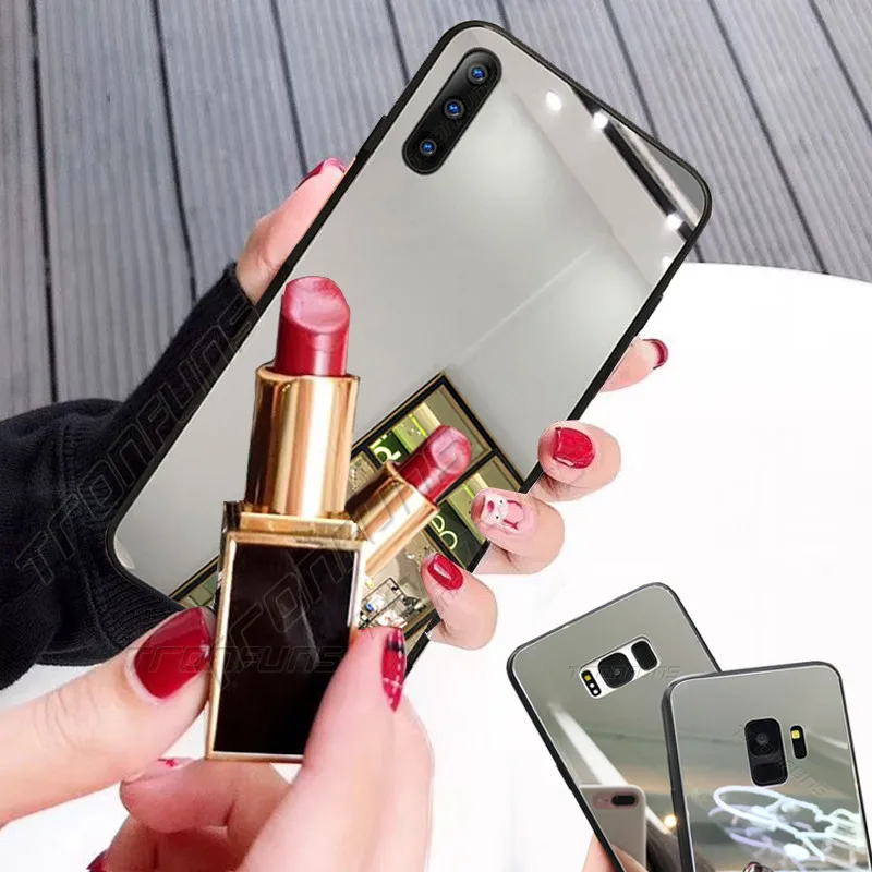 Зеркальный Мягкий силиконовый чехол для Samsung Galaxy A30s A50s A70 A50 A30 A20 A10 S E S10 5G S9 S8 Plus Note 10