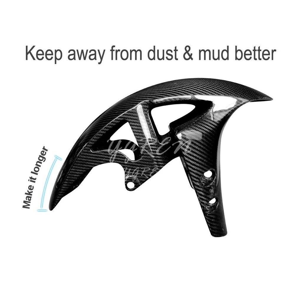 

Pre-Preg Carbon Fiber for Yamaha R6 2017 2018 2019 Front Fender with Longer Fender