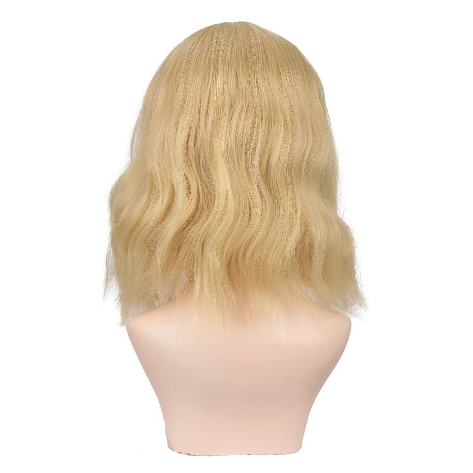 MUMUPI женские короткие Натуральные Черные Кудрявые синтетические парики для женщин термостойкие косплей волос Розовый блонд парик - Цвет: 1B/30HL