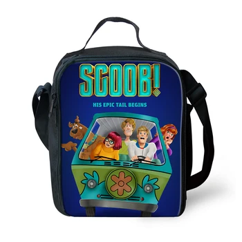 

Fahion Kids Ice Luch Bag Cartoon SCOOB Pattern Insulated School Lunch Bag SCOOBY-DOO! Anime Design Outdoor Picnic Container Bags