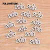 60PCS 10*14mm Metal Alloy Two Color Years Charms 2022 2023 Pendant For Jewelry Making DIY Handmade Craft ► Photo 3/6