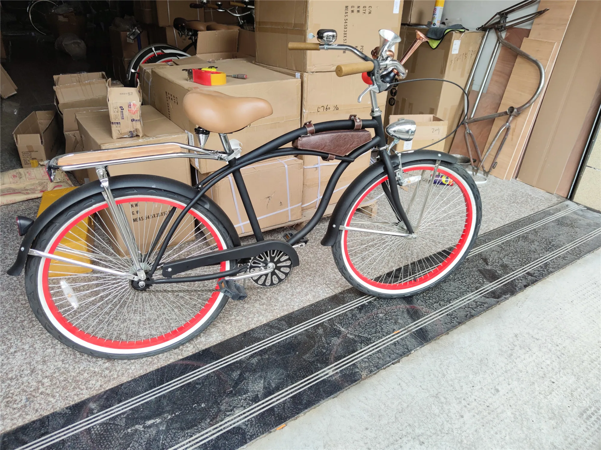 Generic Retro Bike Frame Bag Beach Cruiser Tube Down Tube Triangle