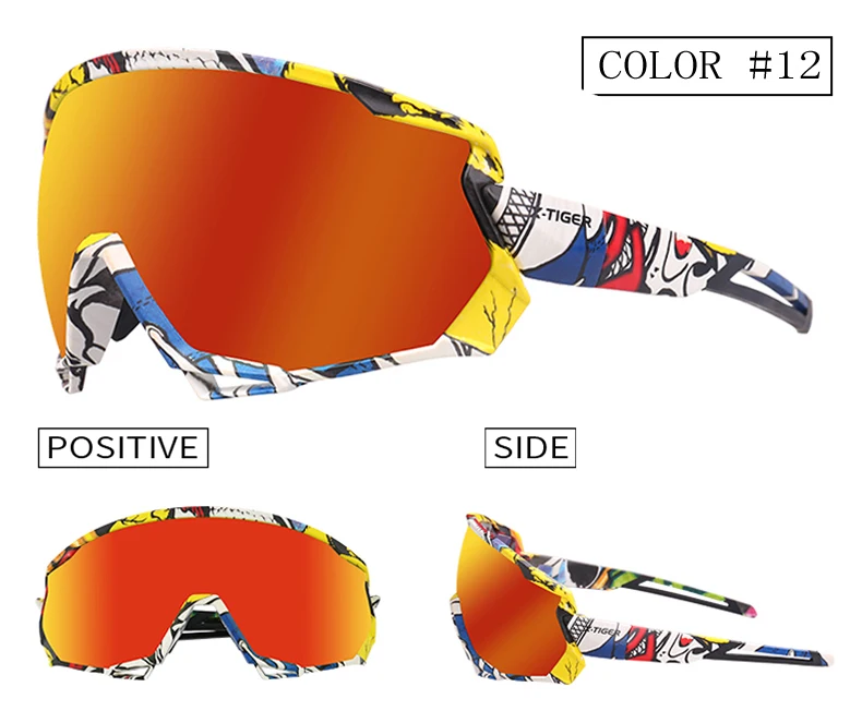 X-TIGER Pro Wind Cycling Glasses Polarized Sports Road Bicycle Glasses MTB Bike Sunglasses Goggles Mountain Bike Cycling Eyewear