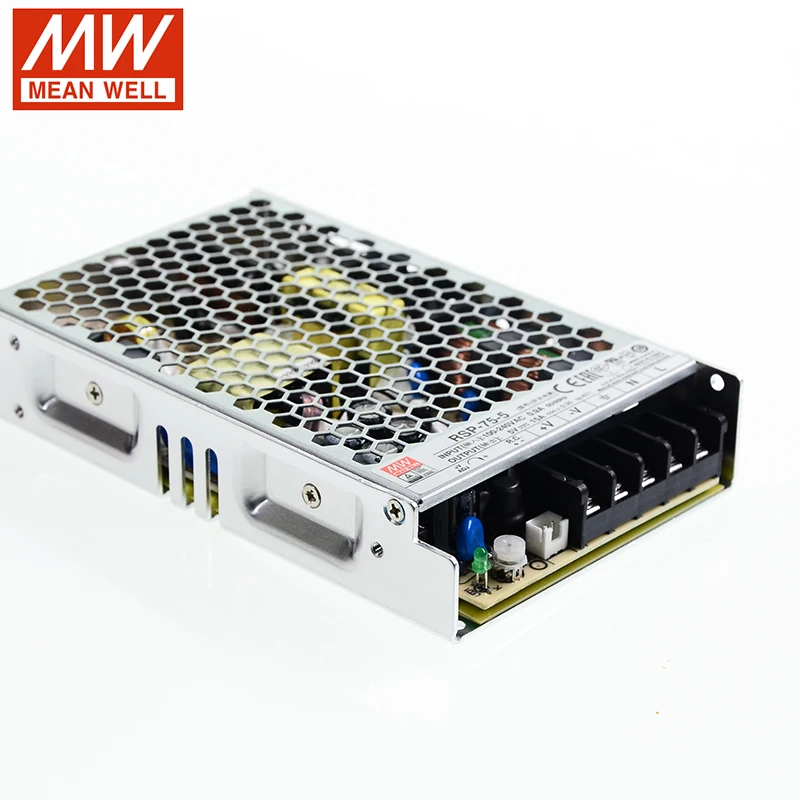 MEAN WELL RSP-75-5 импульсный источник питания 110 В/220 В переменного тока до 5 В постоянного тока 15A 75 Вт pfc Meanwell RSP-75 трансформатор Замена SP-75-5