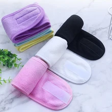 Head Bands Adjustable Wide Hairband Yoga Spa Bath Shower Makeup Wash Face Cosmetic Headband for Women Ladies Make Up Accessories