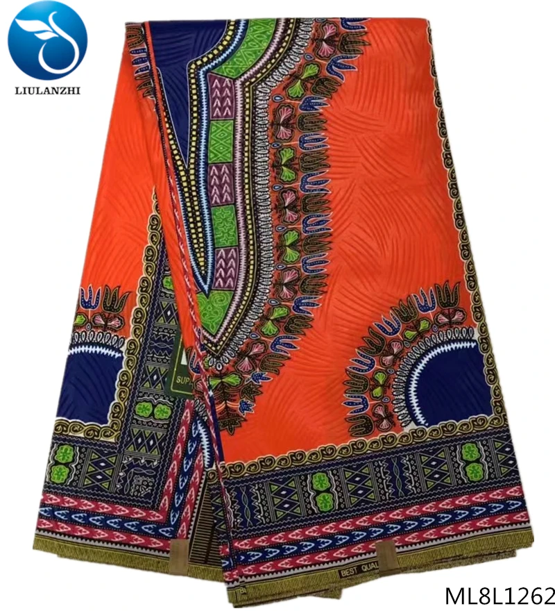 LIULANZHI африканская восковая ткань высокого качества многоцветная набивная Анкара восковая хлопковая ткань для платья 6 ярдов ML8L1260-ML8L1286 - Цвет: ML8L1262