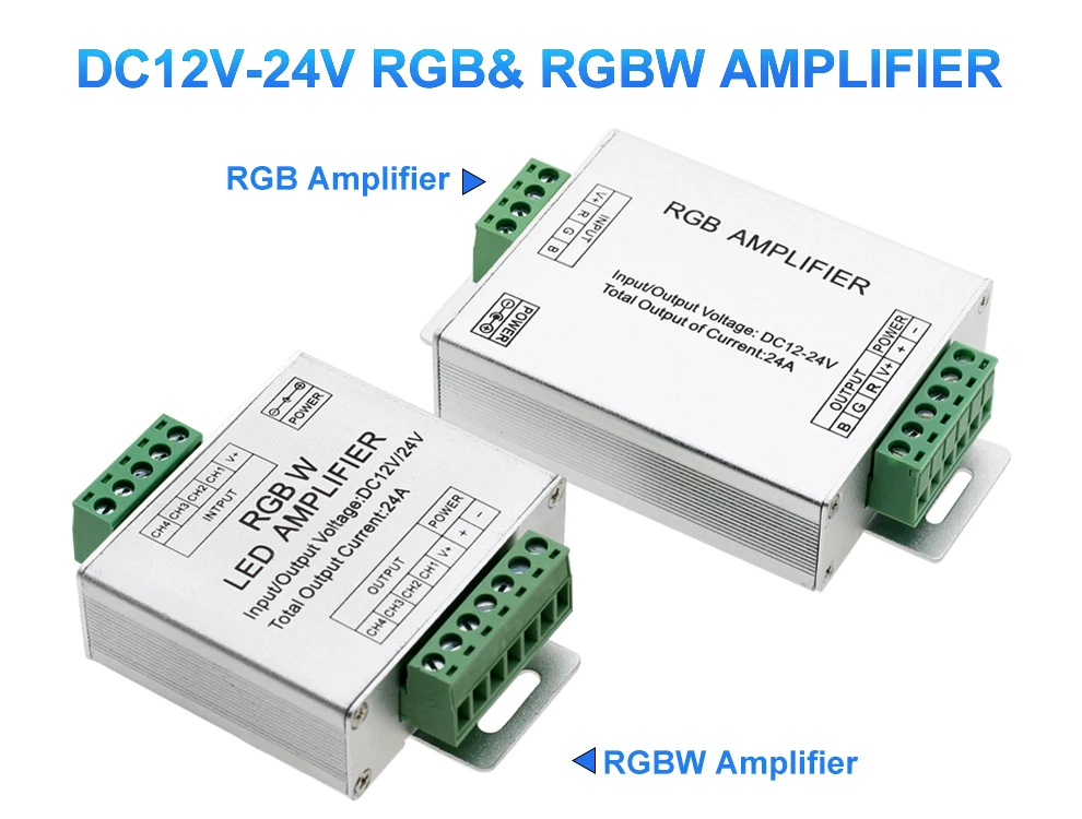 Светодиодный RGB усилитель RGBW DC12V-24V светодиодный контроллер усилитель сигнала для светодиодной ленты светильник RGB RGBW RGBWW усилитель мощности