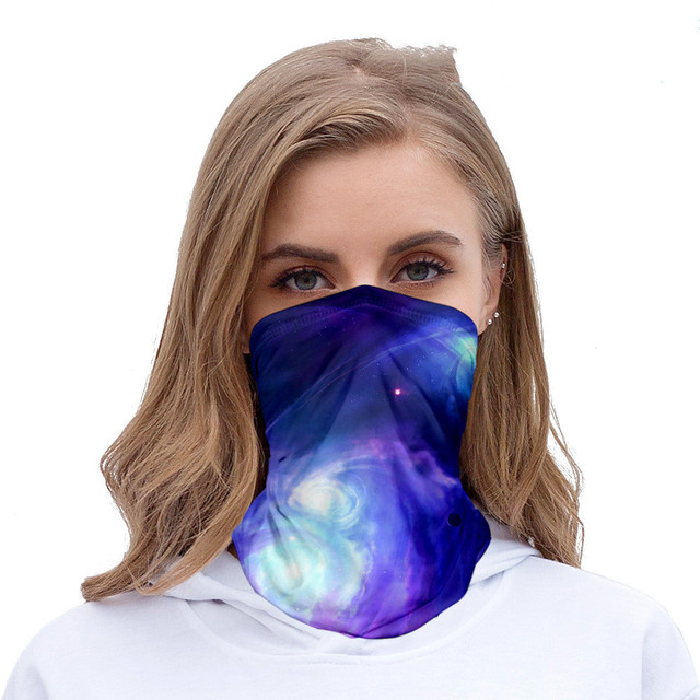 stars color seamless headscarves for men and women with ice silk sunscreen bib mask multi-functional sports magic headscarve