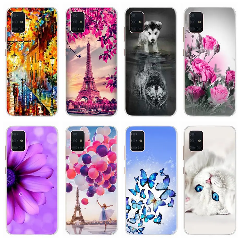 Custodia Per Telefono Cartoon Per Samsung Galaxy A51 A71 A72 Custodia Morbida In Tpu Paraurti Funda Per Samsung A71 A 71 A515F Samsung A72 Cover Poste