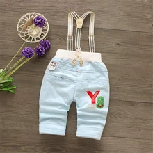 Детские комбинезоны; Летний комбинезон для мальчиков; повседневные укороченные штаны с буквенным принтом; штаны на подтяжках; комбинезон для детей; детский хлопковый комбинезон; размер на 5 лет