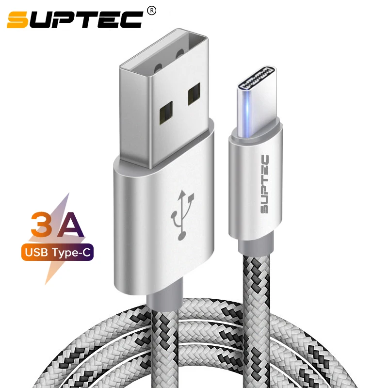 Кабель USB Type C SUPTEC 3 А кабель для быстрой зарядки и передачи данных телефона 0 типа