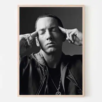 

Eminem Poster Canvas Rapper Star Collage Posters and Prints Art Wall Pictures Living Room Home Decor