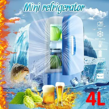 

12V 4L Car Refrigerator Freezer Mini Portable Multi-Function Dual-Use Cooler Warmer Thermoelectric Electric Fridge Compressor