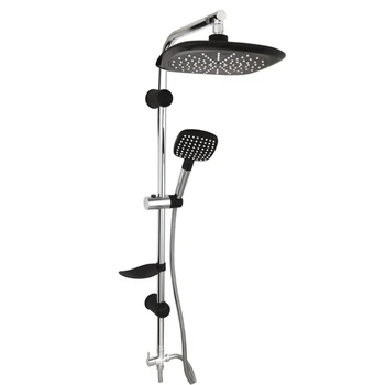 

Shower set Aquarius, 4 pieces, black