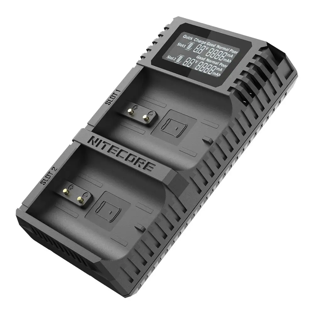 Nitecore UHX1 PRO зарядное устройство для путешествий с двумя слотами для систем Hasselblad X, Совместимые модели: X1D 50C, X1D II 50C