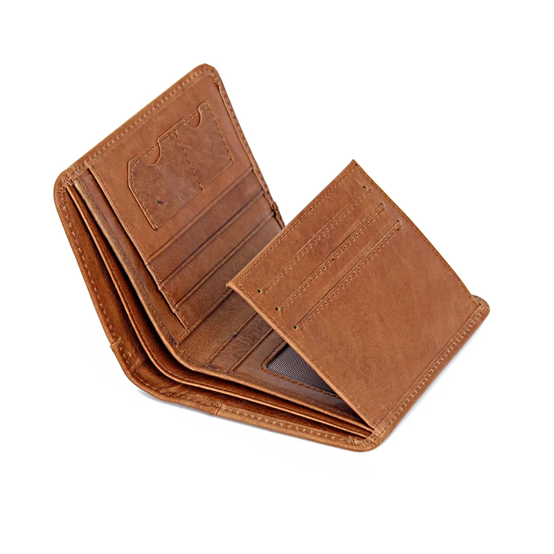 Roman Empire SPQR Design 100% Genuine Leather Men Wallet Business Classic Slim Card Holder Male Short Purses High Quality