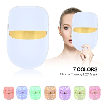 

7 Colors Light Therapy Facial Mask Skin Rejuvenation Electroporation Led Photon Reduce Wrinkle Dropshipping Beauty Skincare Tool