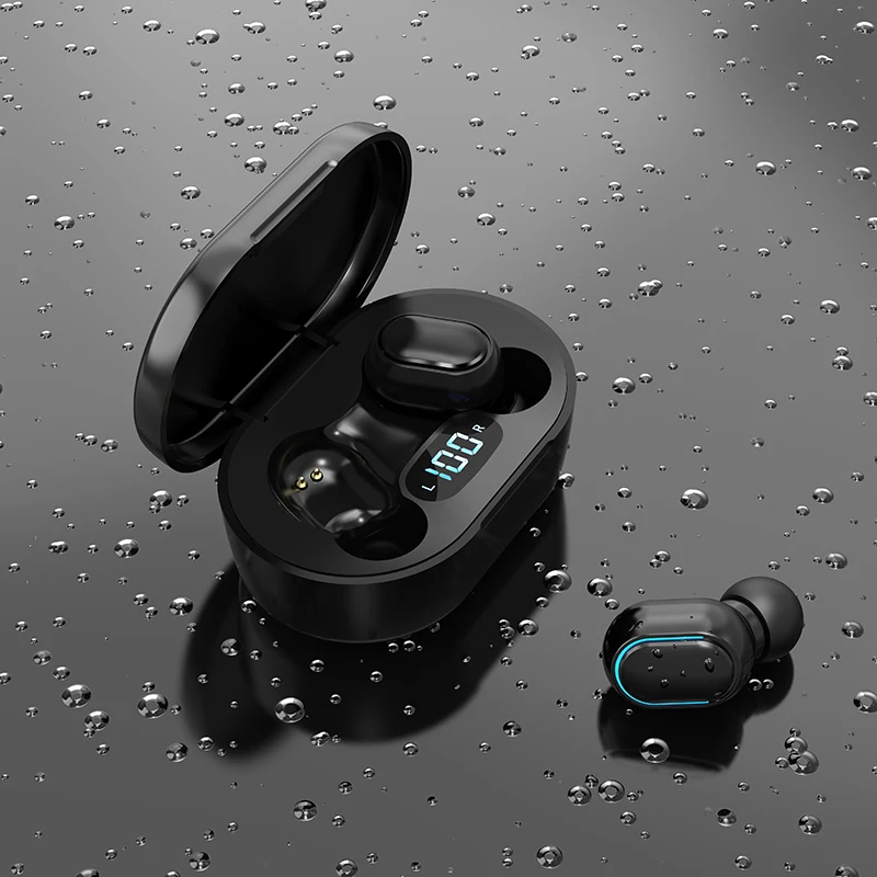 E7S TWS Wireless Earphones Bluetooth Noise Cancelling Waterproof LED Display Sn In Ear Headset Stereo Earbuds