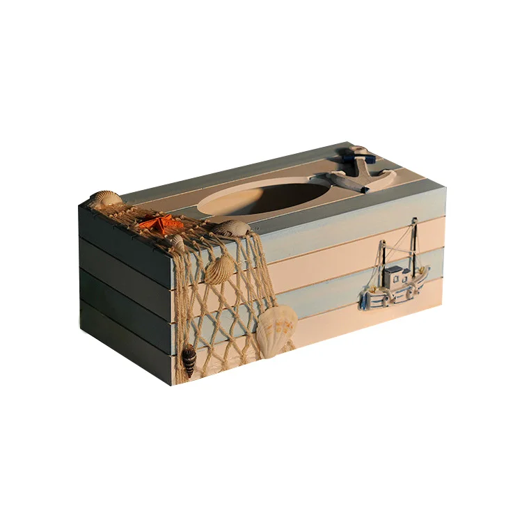 Средиземноморский стиль деревянная коробка для салфеток Многофункциональный поднос для салфеток ванная комната отель кухня поднос украшение дома хранение