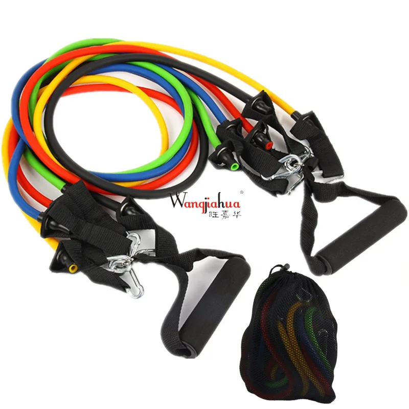 Set Trekken Touw Elastische String Fitness Power Training Multifunctionele Borst Expander Multi-Netten Tas Weerstand Band Set Trekken Touw Elastische String Fitness Power Training Multifunctionele Borst Expander Multi-Netten Tas Weerstand Band