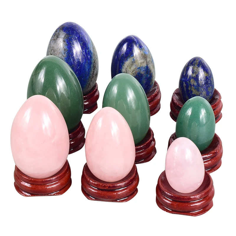 - Yoni Egg set Natural Stone Healing Jade Crystal Egg Mineral Ball Kegel Exercise Pelvic Floor Muscle Vaginal Health Care