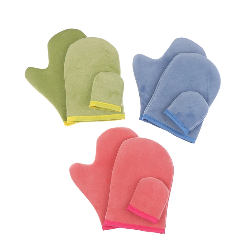 3pcs/set Body Cleaning Glove Reusable Body Self Tan Applicator Tanning Gloves Cream Lotion Mousse