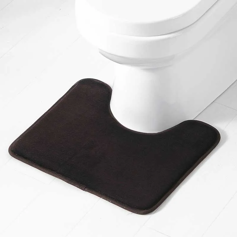 2 шт. простые цвета ванная комната туалет коврик набор туалет ковры Нескользящие шоу комната коврик для ног