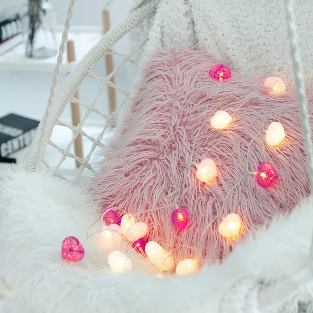 Heart Shape Light Clip Fairy String Light Chains Lamp
