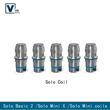 

15pcs Vaptio Solo Coil Atomizer Head Vape Replacement Tank Coils for Solo Basic 2 /Solo Mini /Solo Mini X Kit 0.5ohm Silver