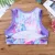 Kids Girls Sport Outfit Эластичная Спортивная Одежда Без Рукавов Tie-Dye Tanks Crop Top С высокой Талией Шорты Спортивная Тренировка Спортивный Костюм Комплект