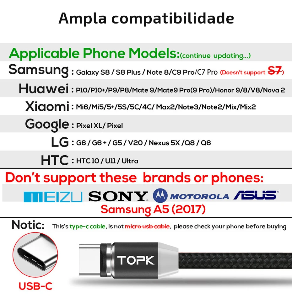 tipo C, cabo micro USB, cabo de