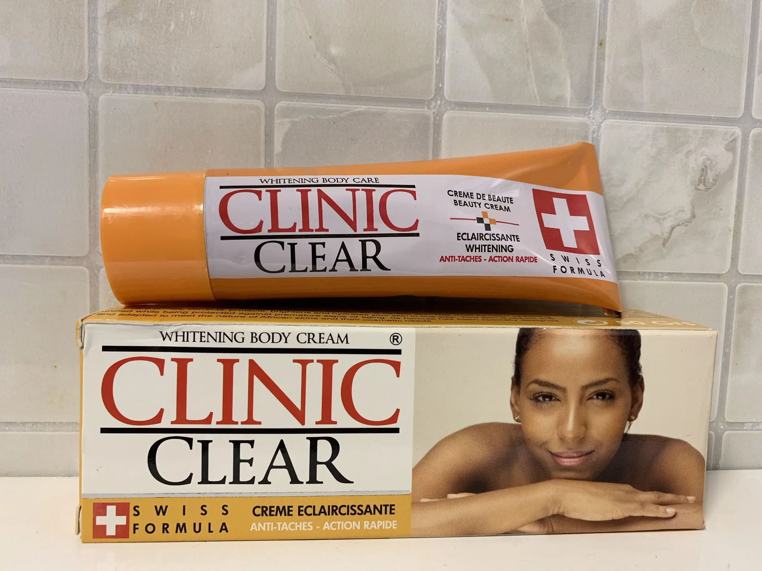 clinic clear whitening body lotion