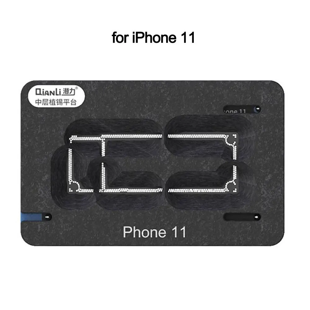QianLi 3D BGA трафарет платформа для iPhone X XS XSMAX 11 Pro Max материнская плата средний слой завод Оловянная пластина паяльная сеть - Цвет: for iP