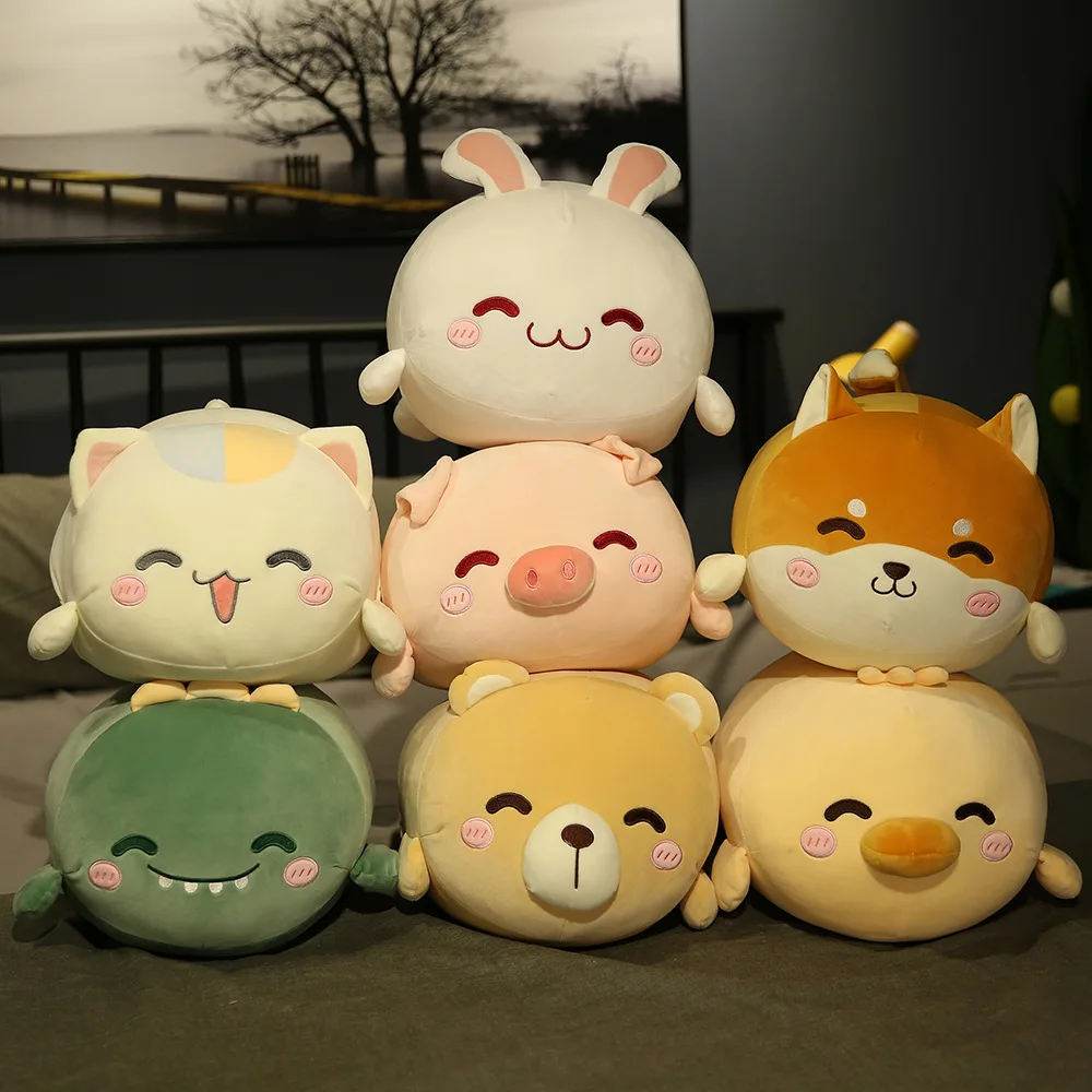 

Cute Shiba Inu Dog Plush Toy Stuffed Soft Animal Dino Pig Duck Bear Cat Rabbit Pillow Handwarmer Lovely Xmas Valentine Gifts