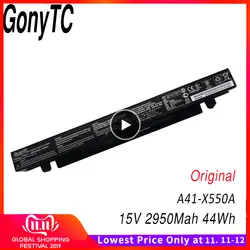 GONYTC 15 V 44Wh 2950 mAh оригинальный A41-X550a Батарея для Asus A41-X550 X550C A450 A450C A450L A450LB ноутбука Li-Ion Батарея
