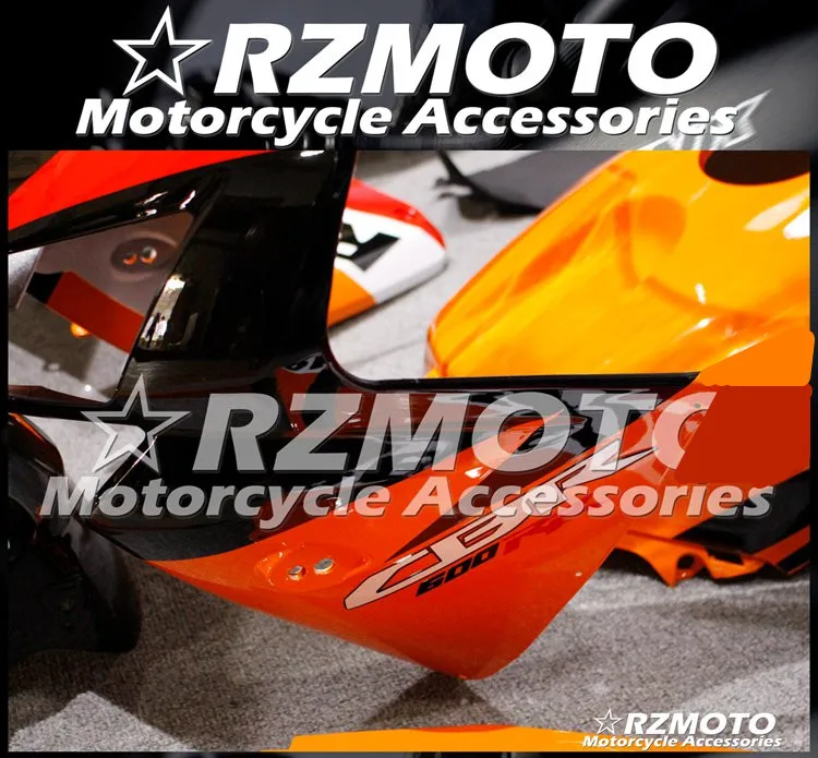 4 подарки ABS мотоцикл полный обтекатель комплект подходит для CBR600RR F5 2005 2006 05 06 cbr600 600RR тела набор оранжевый
