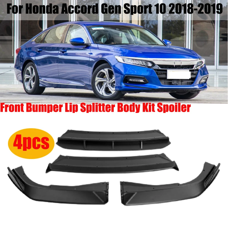4 шт. сплиттер для переднего бампера автомобиля Honda Accord Gen Sport 10 2018-2019 | Автомобили и