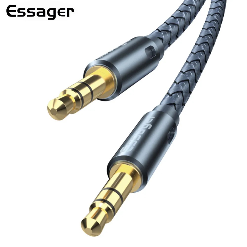 

Essager 3.5mm Jack Audio Cable Aux Cable Speaker Line For Car Headphone MP3 Adapter 3.5 Audio Cord For iPhone XR 7 Xiaomi Redmi