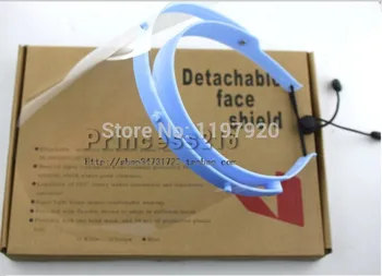 

Dental Protective Face Dental Face Shield with 10pcs Detachable Face Shield Anti-Fog Dustproof Replacement Covers Dentist Tools